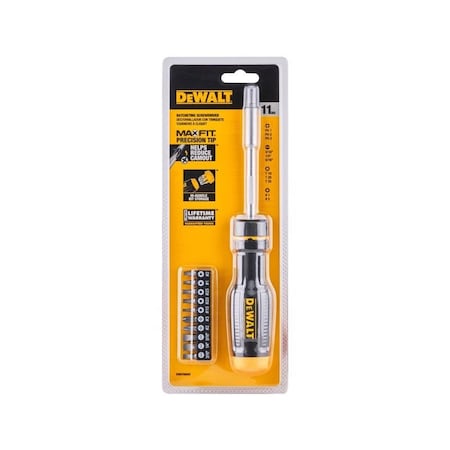 Stanley DeWalt Max Fit Assorted Ratcheting Screwdriver Set 11 pc DWHT68002